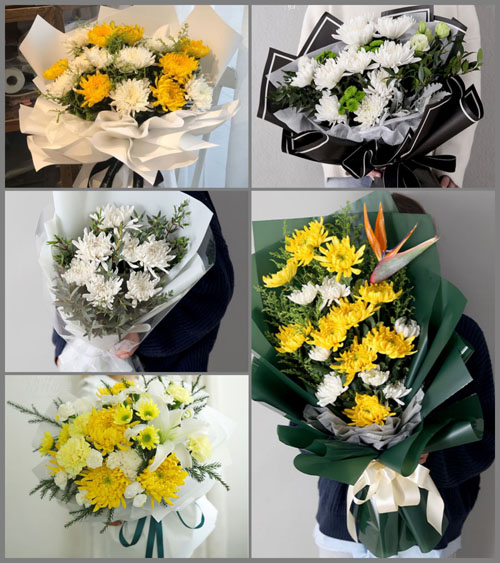 广东揭阳市普宁市大坝镇仙耘村白事花束代送